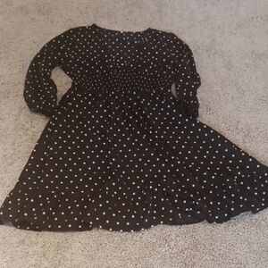 Polka Dot Dress - Black and White